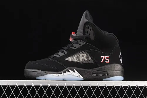 All categories Air Jordan Jordan series basketball shoes Air Jordan 5 G version Air Jordan 5 OG "Black Metallic" AJ5 Joe 5 black silver AV9175-001